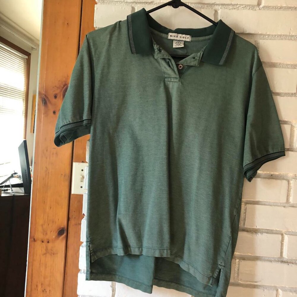 Mens  Green Nike Golf shirt- Medium